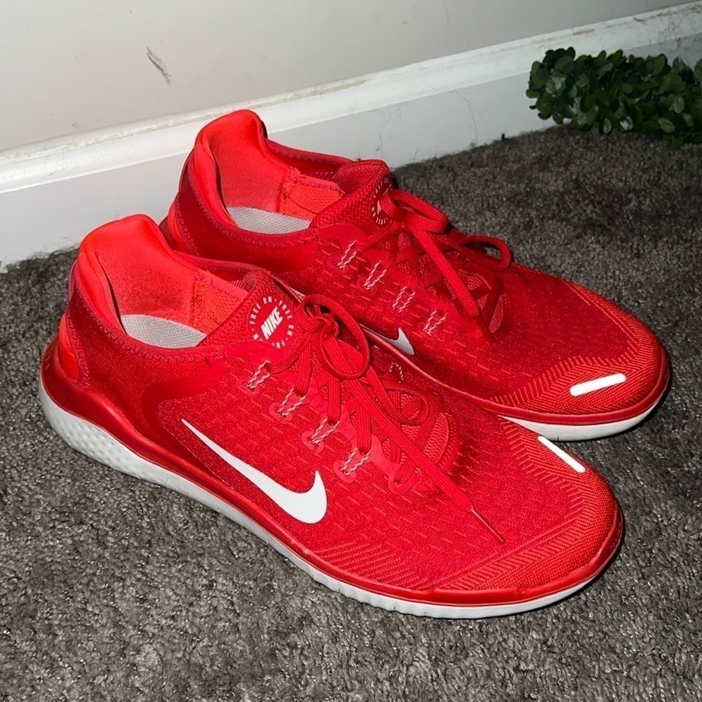 Nike Free Speed Red White Running Shoes 942836-600 Men's US Size 12 - Picture 1 of 6